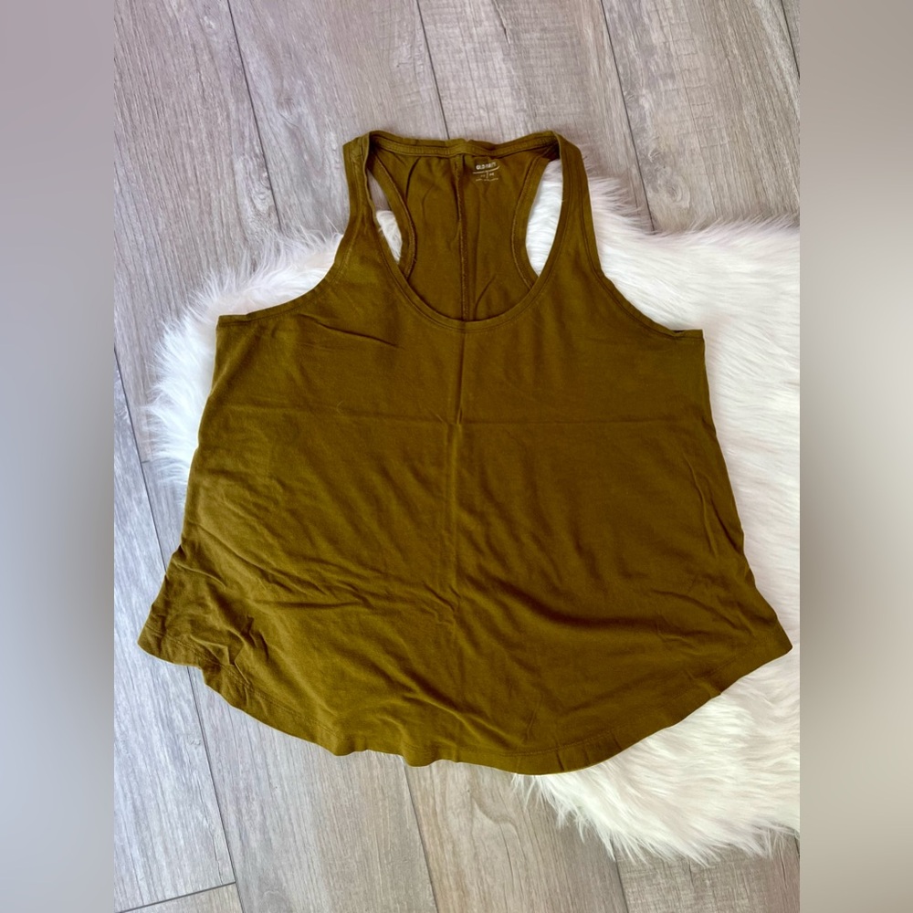 OLD NAVY | Olive Mustard Racerback Tank Top (M)